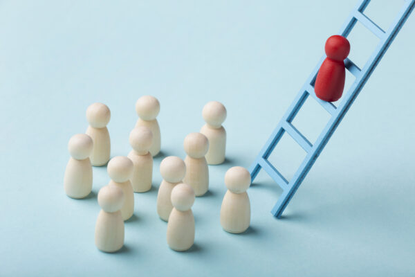 still life business roles with various pawns